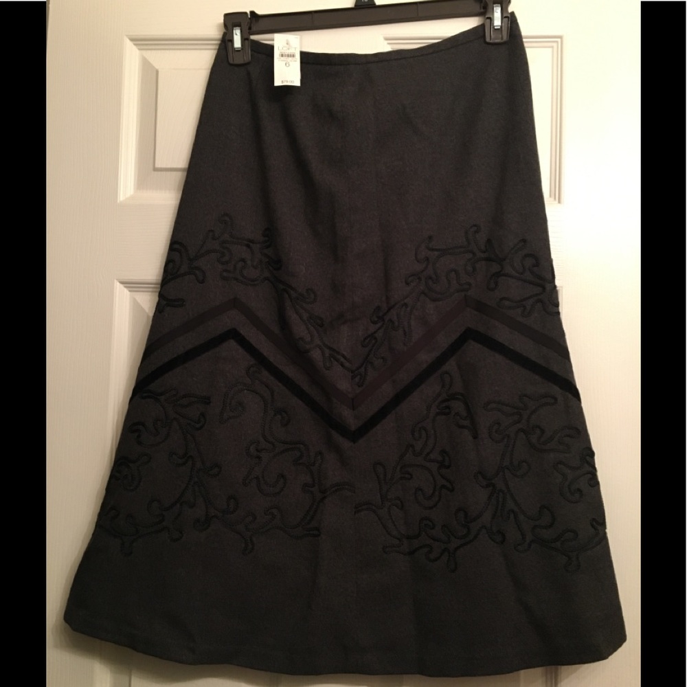Ann Taylor Loft grey skirt